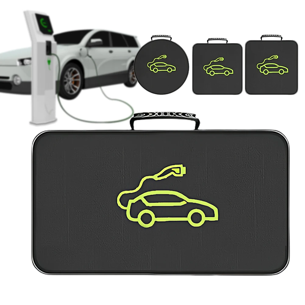 Electric Car charger Plugs Storage Carry Bag EV Car Charging Cable Sockets Waterproof Fire Retardant Equipment Container