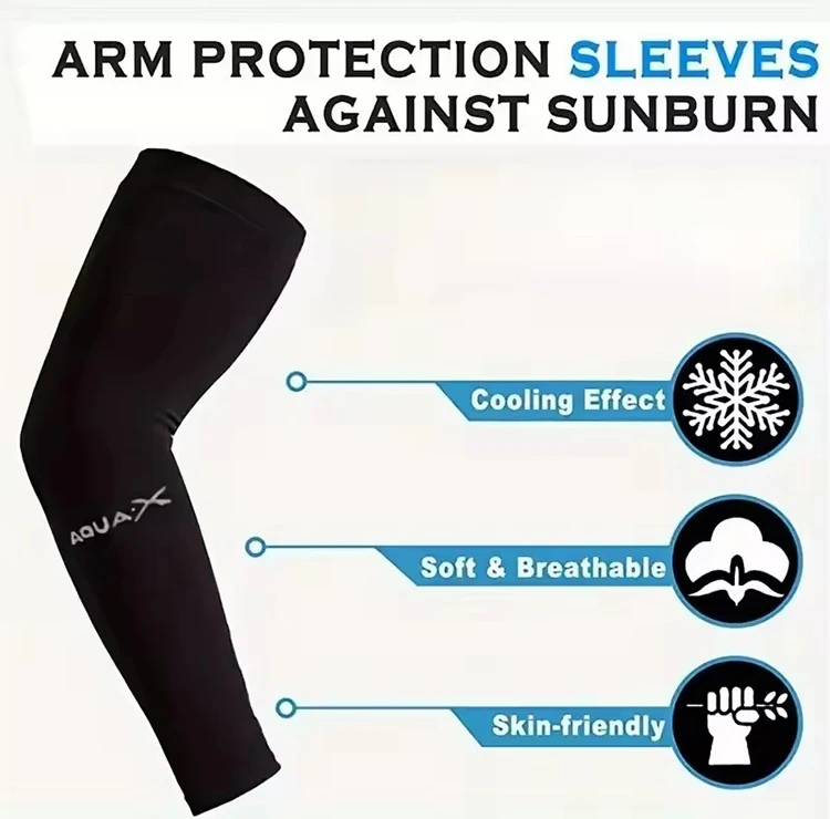 3 Paar atmungsaktive Sonnenschutzhüllen für Outdoor-Sportarten, mückensichere Armabdeckungen zum Fahren, UV-beständige Eisärmel – Detail 1