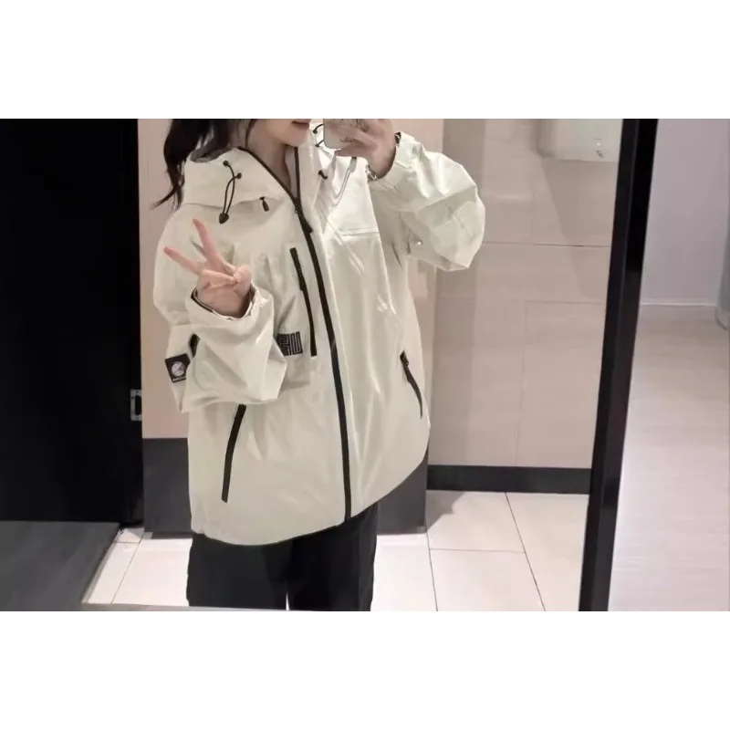 

American Outdoor Mountaineering Jacket Women's Spring and Autumn Hooded Jacket