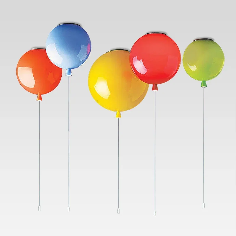 

Nordic Modern Balloon Ceiling Light Bedroom Children's Room Leisure Area Simple Customized Color Ceiling Chandelier