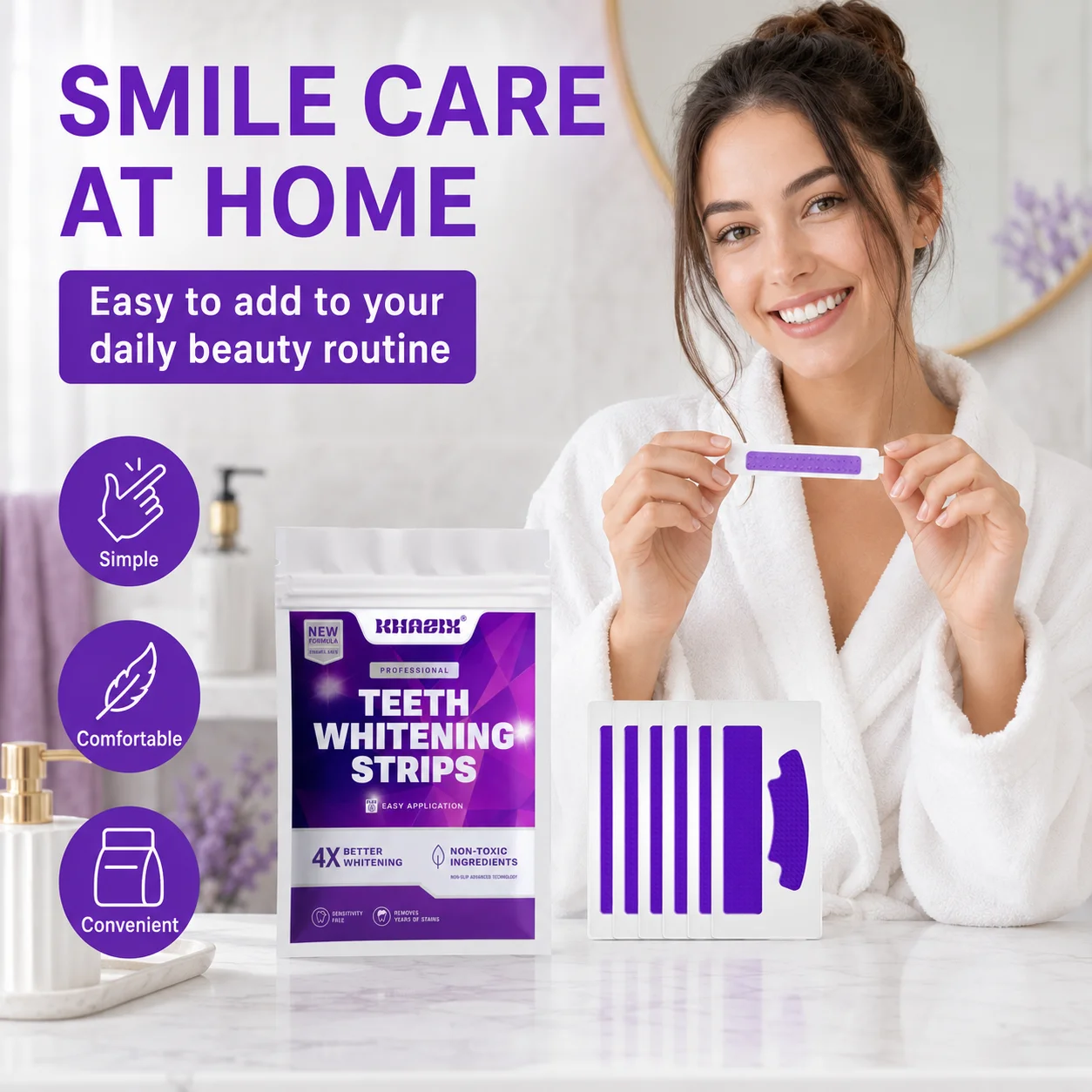 Zahnaufhellungsstreifen 7 Paar – Teeth Whitening Home Kit Bewertung und Preis