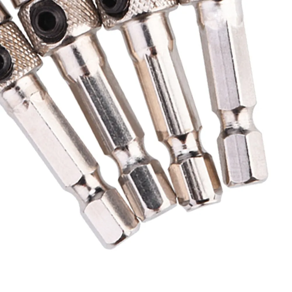 8PCS Universal Self Centering Drill Bit Set High Speed Steel Compact Hinge Drill Bits Self Centering Design Multiple Sizes