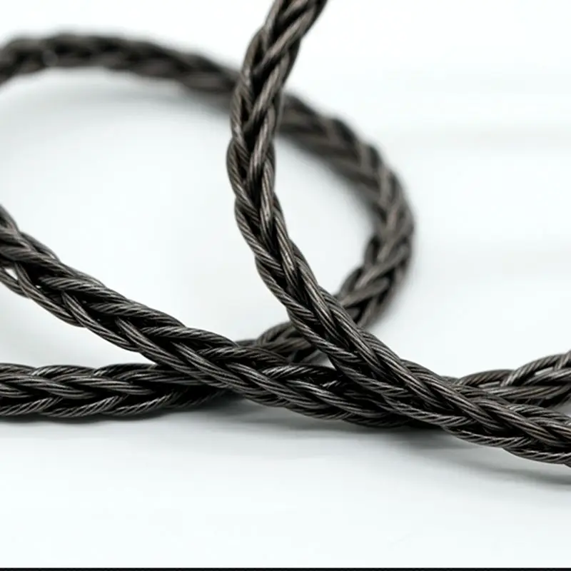 XINHS S129 Mengde Xuan 8-core Struktur Litz Kabel Peningkatan Headphone Kristal Tunggal Berlapis Tembaga dan Perak + Grafena