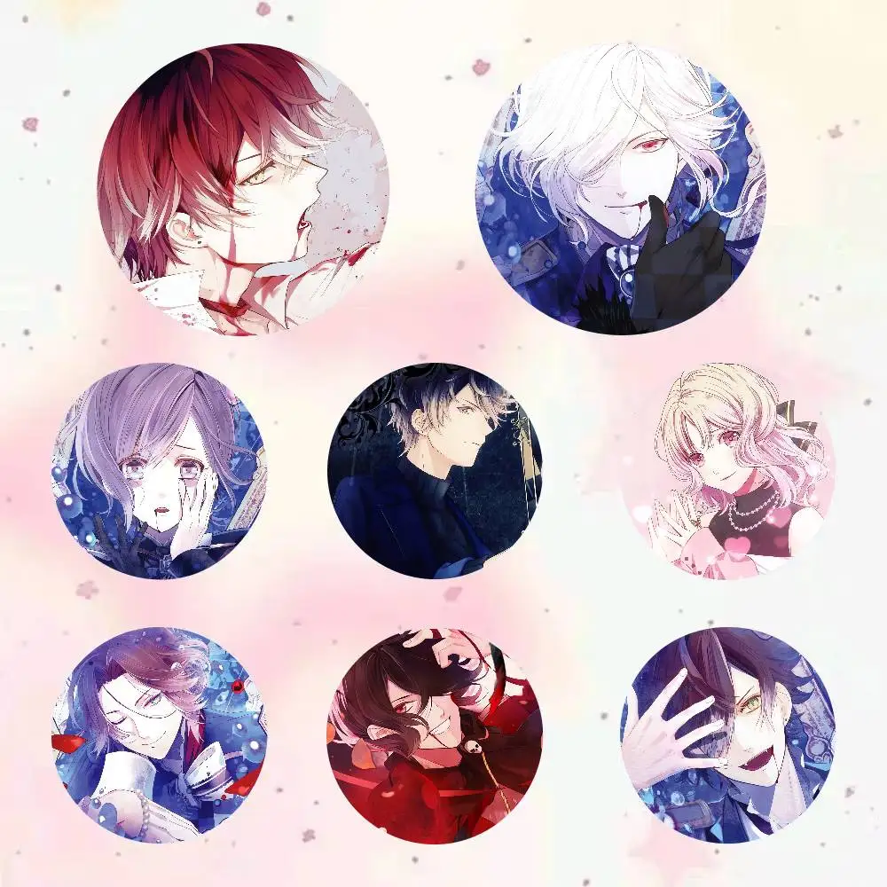 GAME Diabolik Lovers Cartoon Game Brooch Badge Bag Jacket Pins Jewelry Accessories Gifts