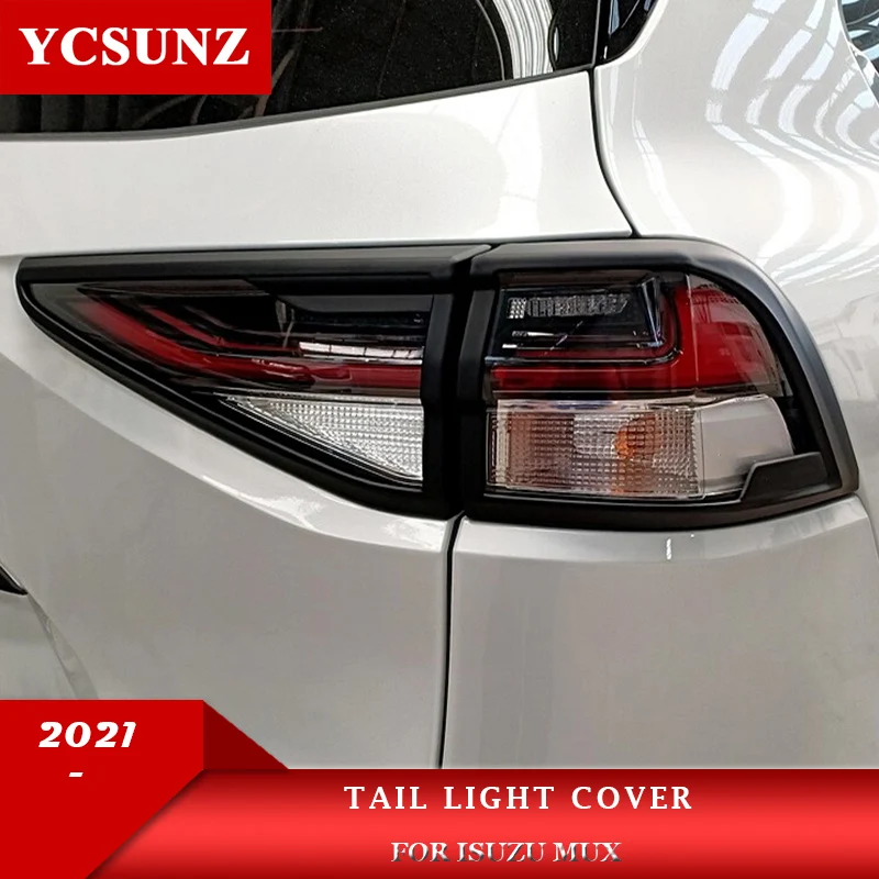 ABS Tail Light Cover For Isuzu Mux Mu-x 2021 2022 SUV Rear light Lamp Hood Exterior Parts Car Styling YCSUNZ