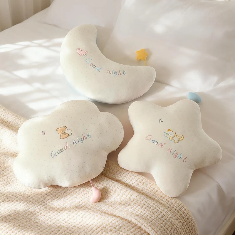 

Ins Nordic Style Star Plush Pillow Stuffed Soft Cartoon Cloud Plushie Toys Kawaii Room Decor for Girls Birthday Gifts Home Decor