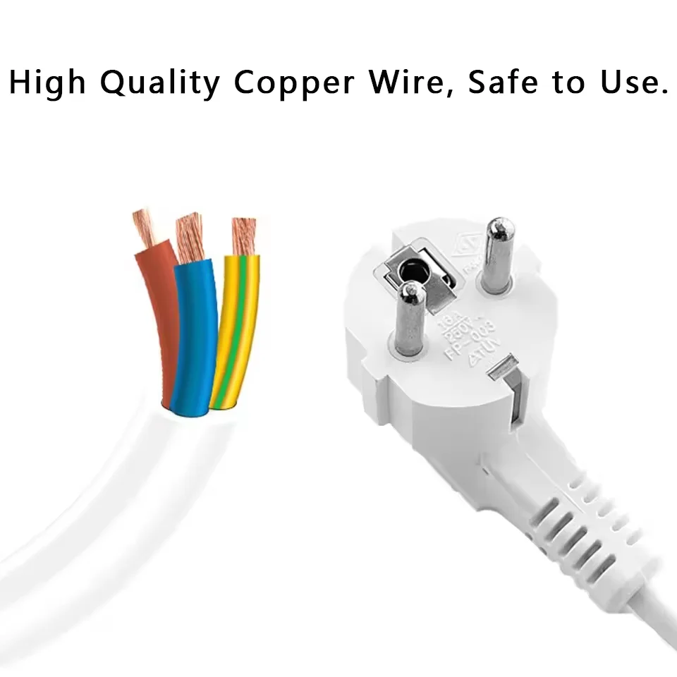 Tower Multiple Socket EU Plug Extension Power Strip with USB Switch Surge Protection 1.8M Extension Outlet 250V 10A