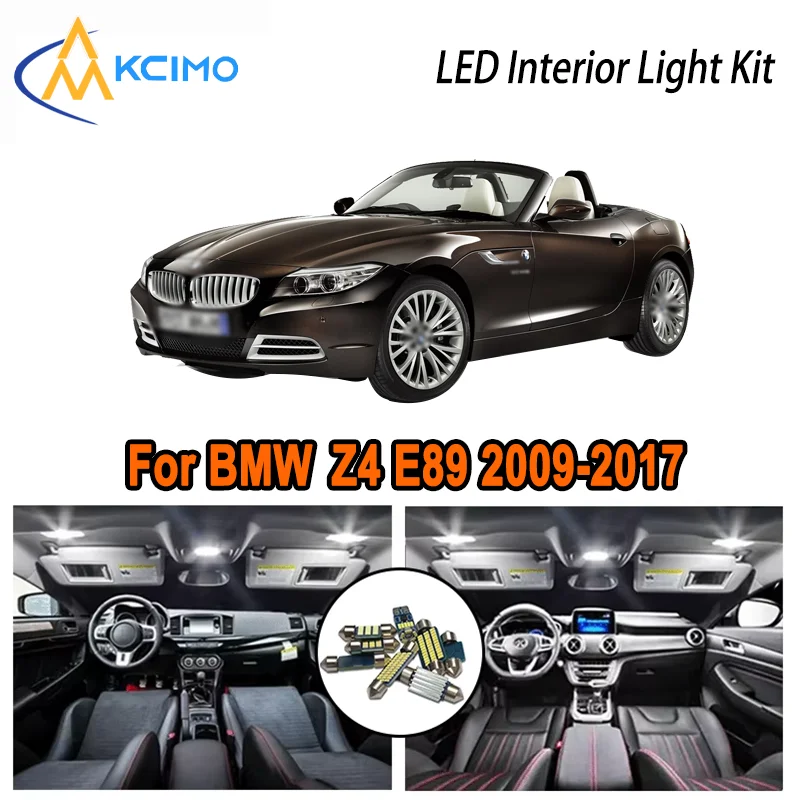 

For BMW Z4 E89 2009-2017 2011 2012 2013 2014 2015 2016 2017 LED Interior Dome Map Trunk Light Kit Car Led Lamps Canbus No Error