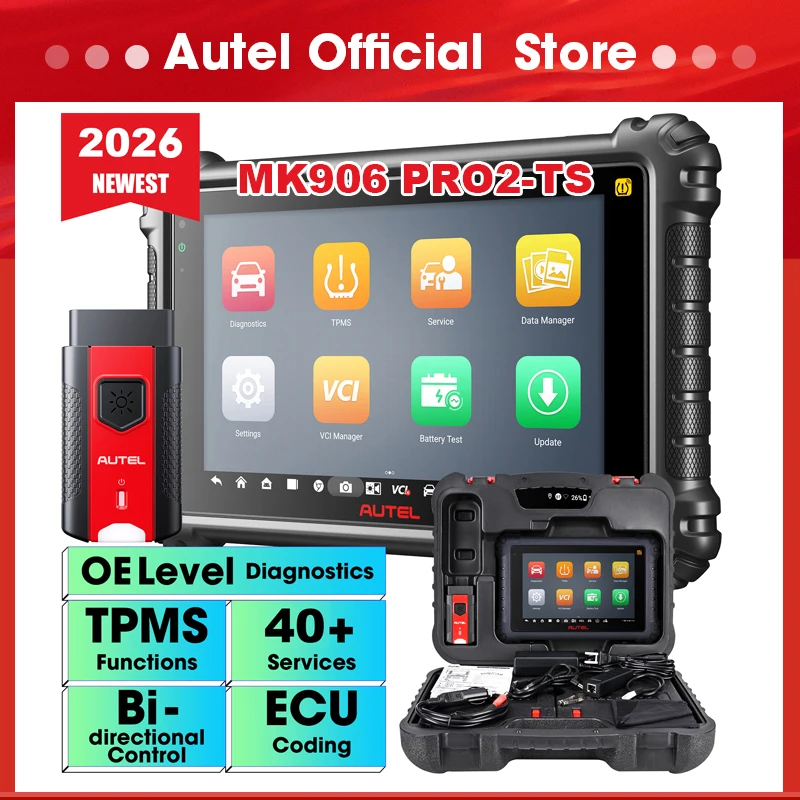 

Автомобильная диагностика Autel MK906 PRO2-TS Полный TPMS Автоматический диагностический сканер Обновление инструмента для кодирования ключей MS906BT/MS906TS