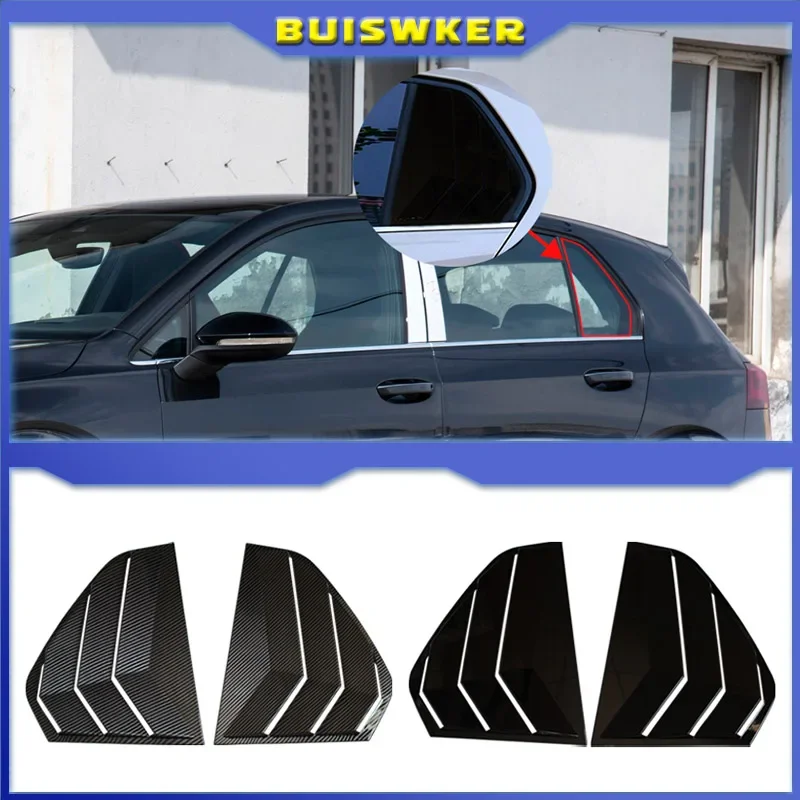 Car Rear Window Shutter Cover Trim For Volkswagen VW Golf 8 MK8 GTI GTD R Car rear Window Louver Trim 2PCS