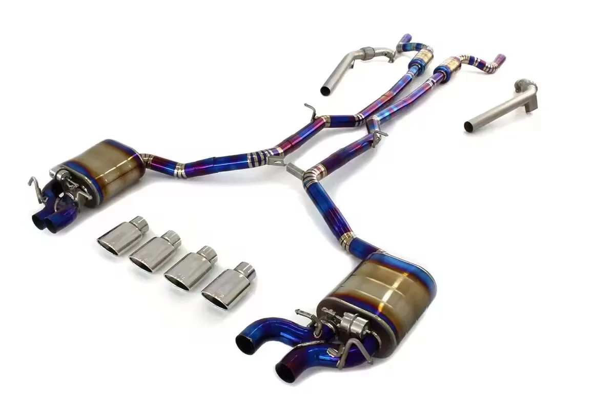 EXR Valvetronic Titanium Exhaust System for C63 W204 & C-Class Mirror Polished 1.5mm Thickness 5