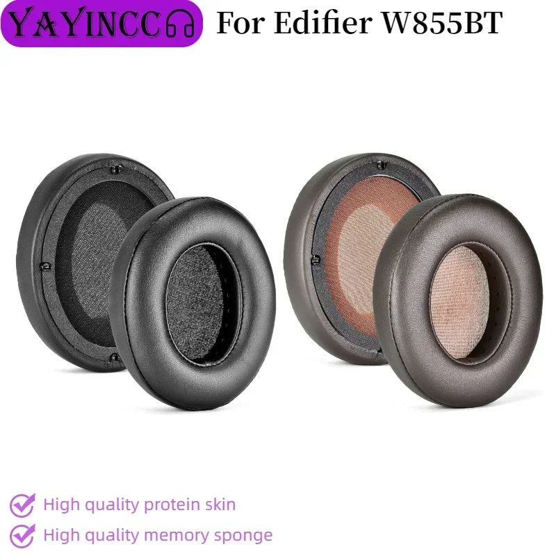 

YAYINCC Replacement Earpads Foam Ear Pads With buckle for Edifier W855BT Headphones Earmuff Repair Parts ，