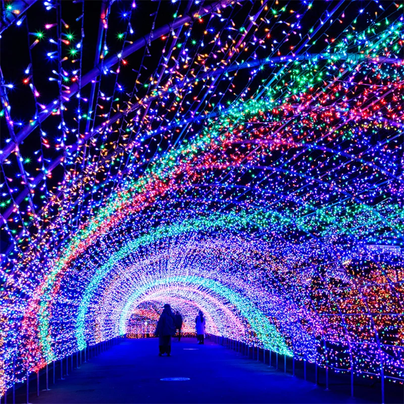 Xmas Outdoor Christmas Lights Led String Lights 10M 2M Luces Decoracion Fairy Light Holiday Lights Lighting Tree Garland