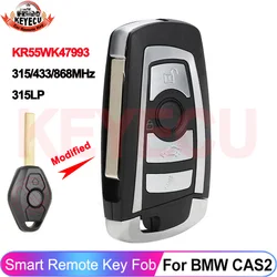 KEYECU CAS2 System 315/433/315LP/868MHz For BMW 5 Series E46 E60 E83 E53 E36 E38 E39 Flip Remote Key Control ID46 ID7944 Chip