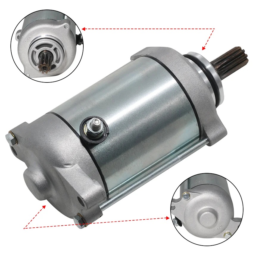 Motorcycle Starter Motor For Suzuki 31100-44D10 31100-44D20 31100-44D21 ATV：LTF500 LT-F500F QuadRunner 500 4WD DR650 DR650SE