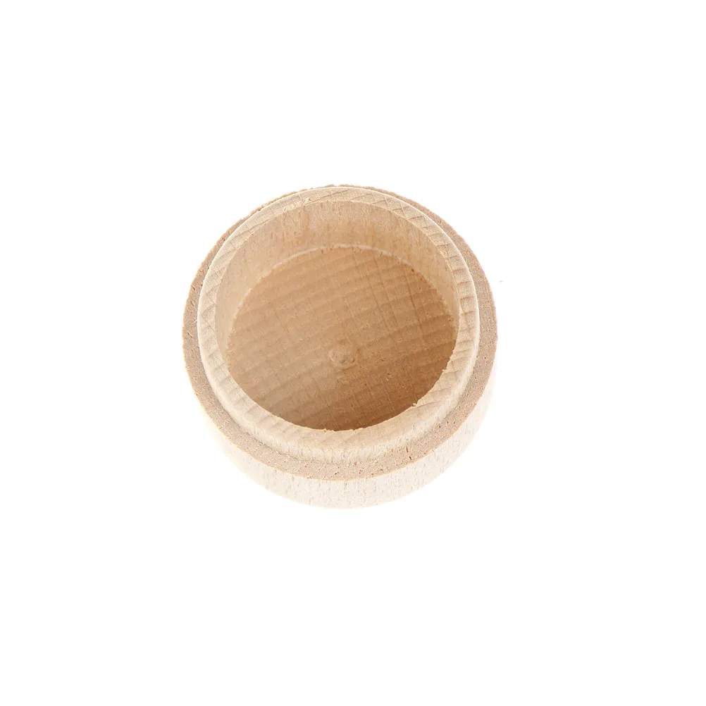 Small Round Wooden Storage Box Handmade Jewelry Organizer Soap Crafts Case Vintage Decorative Natural Craft Jewelry Box