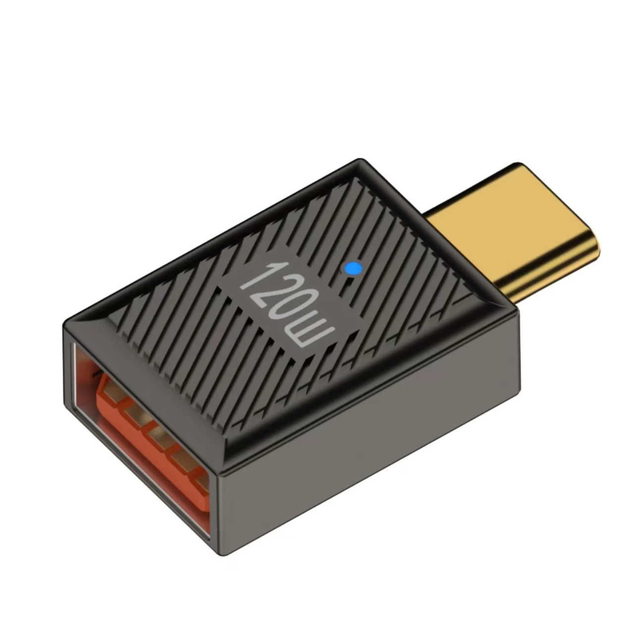 120 W USB-C OTG Adapter with USB-A to USB-C Conversion, Fast Charging Support (up to 120 W PD), High-Speed Data Transfer
