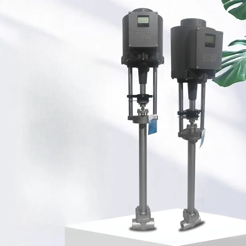 

Electric cryogenic control valve 220V liquid argon liquid nitrogen liquid oxygen filling station flow control valve