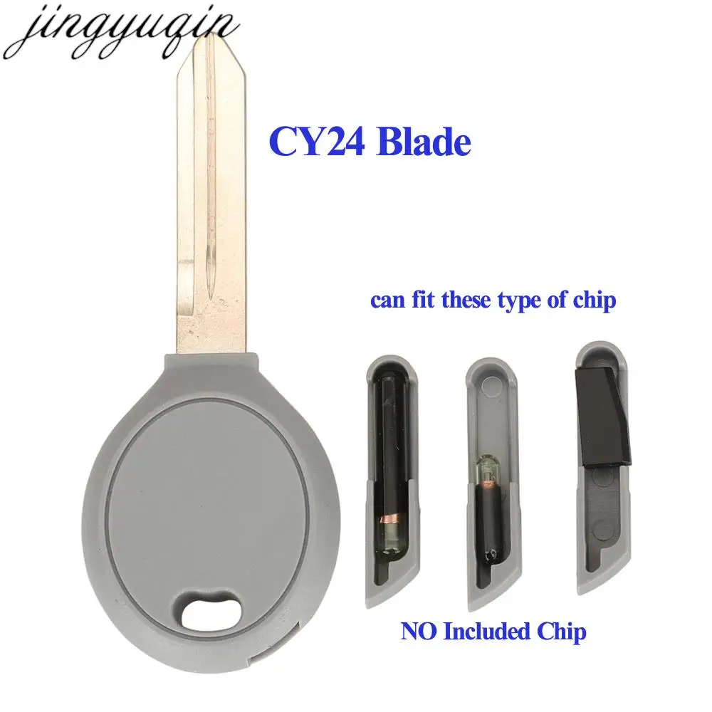 Jingyuqin 2B Remote Car Key Case Shell For Jeep Dodge Durango Sebring Magnum Chrysler 300 Voyager 2007 CY24 Blade No Chip