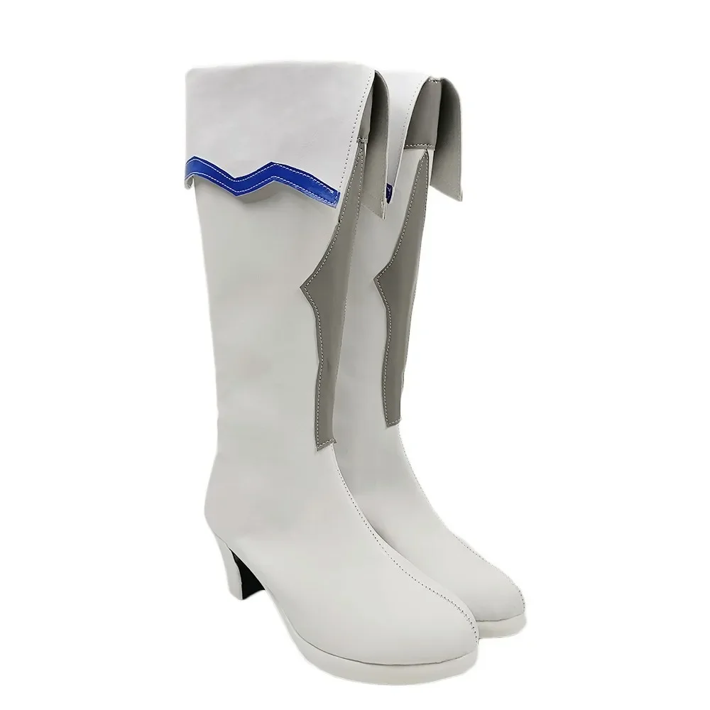 Yuki Asuna Cosplay Shoes Anime Sword Art Online Cosplay Prop PU Leather Shoes Halloween Carnival Boots Custom Made view 2