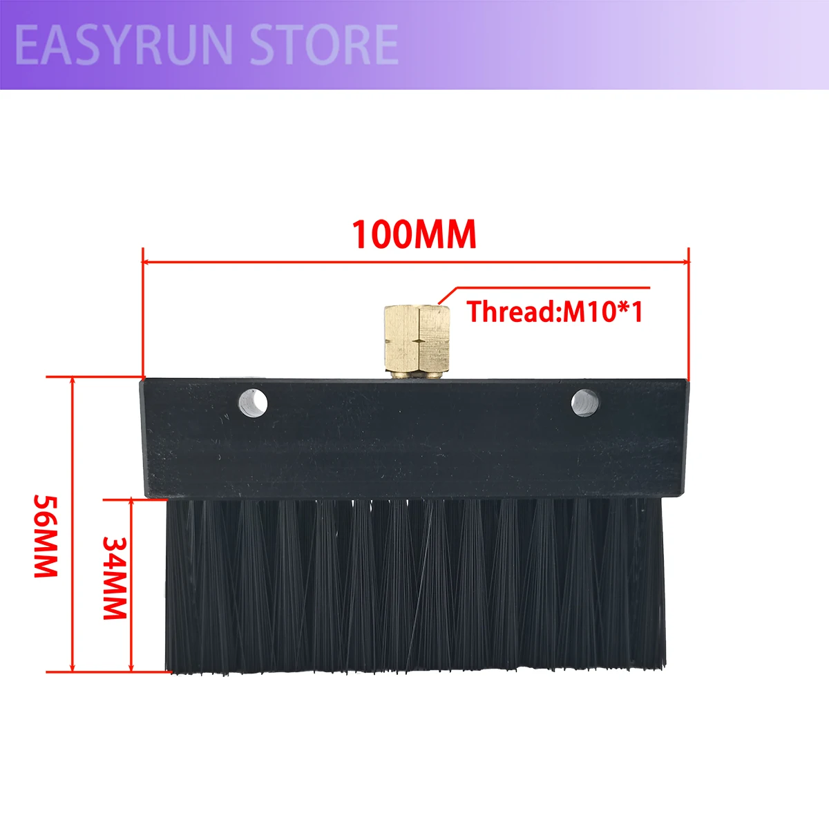 Lubrication System Guide Rail Chain Lubrication Accessories Nylon Brush 100MM