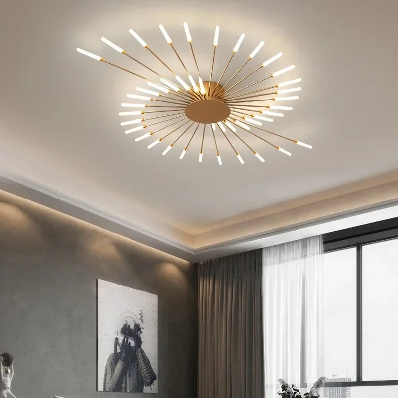 Scandinavian style LED chandelier bedroom ceiling lamp living room ceiling chandelier creative indoor lighting lamp kitchen lamp