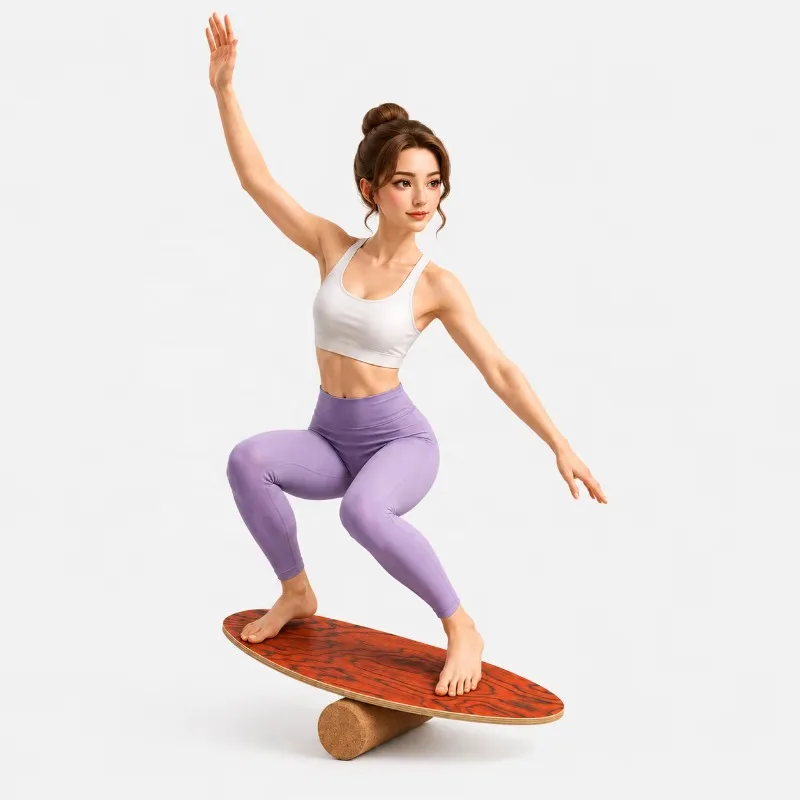 YTYINNatural Roller Multi Sport Core Stability Professional Studio Practice Custom Non Toxic Curved Premium Wood Eco-Friendly Bo