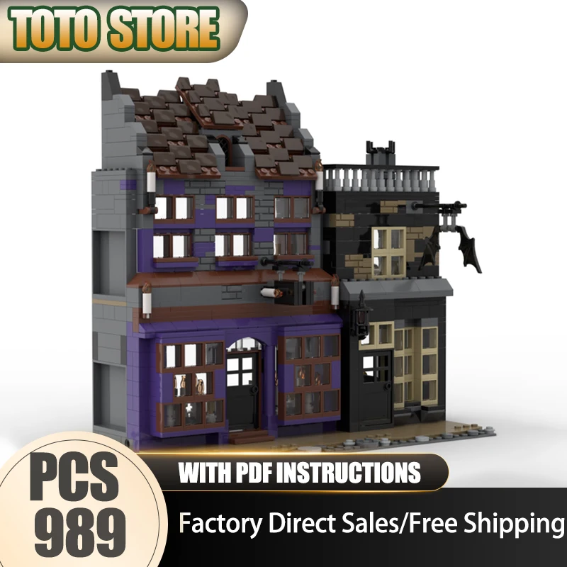 

Famous Scene Model Moc Building Bricks Knocturn Alley Extension Model Technology Modular Block Toys DIY Assembly Gifts
