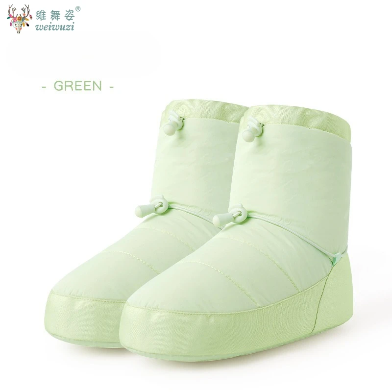 Ballet Dance Thermal Shoes Female Adult Autumn and Winter velvet Warm-up Dancing Shoes Dancer Practice Soft Anti-slip Warm Boots