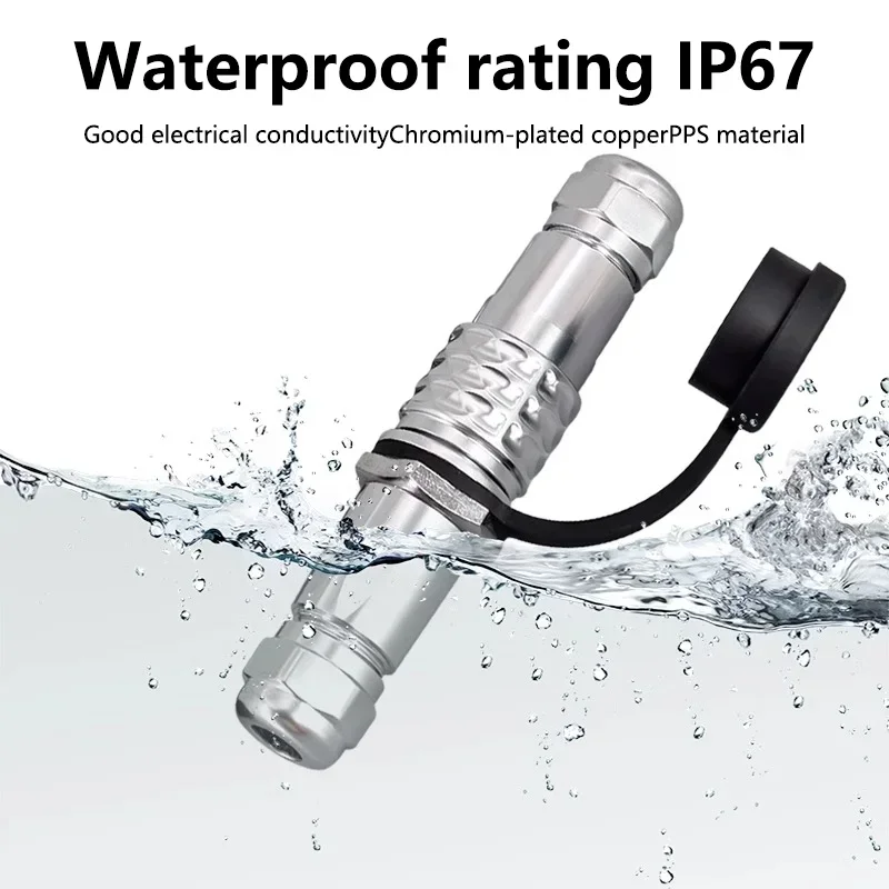SF12 SF16 SF20 Waterproof Aviation Connector IP68 2-12 Pin Panel Mount & Docking Male Female Circular Plug Socket 2/5/20 SETS