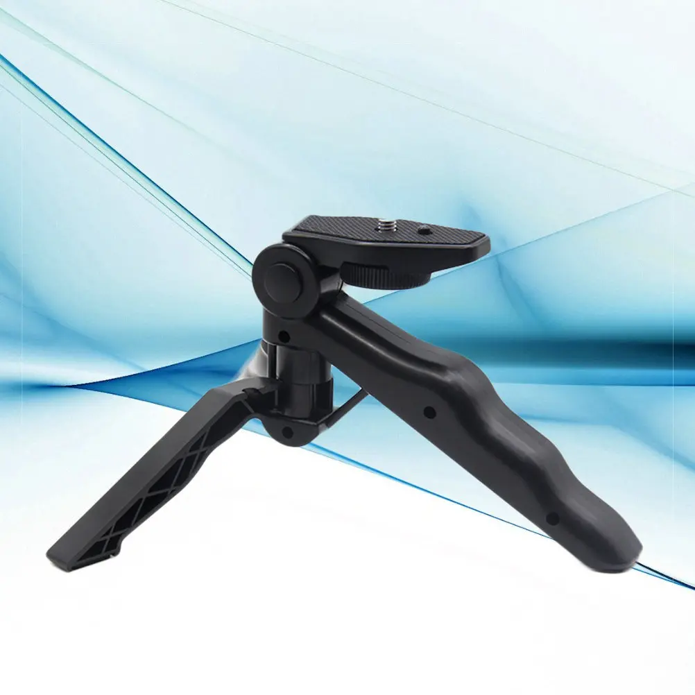 Handheld Mini Tripod Stand for Camera Outdoor Vlogging Self-Timer Live Streaming Adjustable Up Down Left Right Stable Non-Shaky