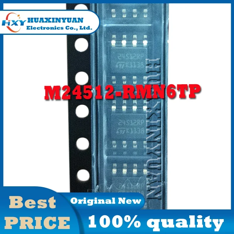 10PCS/LOT M24512-RMN6TP M24512 M24512 - RMN6TP 24512 rp SOP - 8 patch programmable memory chips New original ic Chip In Stock IC