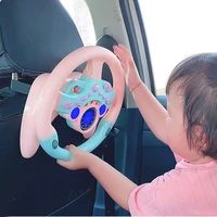 Electric Simulated Driving Steering Three-Dimensional Portable Wheel Copilot Toy Light And Sound Educational Children's Gifts 6