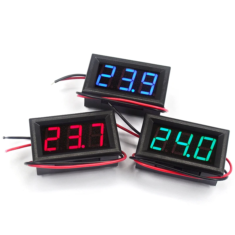 2wire DC voltage meter DC5V-120V reverse protection 0.56 inch LED digital display components For Electromobile Motorcycle Car