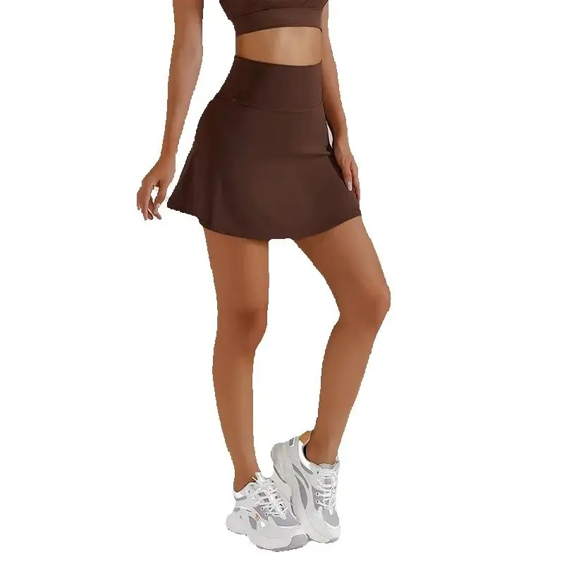 

Yoga Shorts Comfortable Yoga Skirt Fitness Sexy High Waist Jogging Outdoor Riding Skirt Anti-voyeur Sports Skirt High Quality