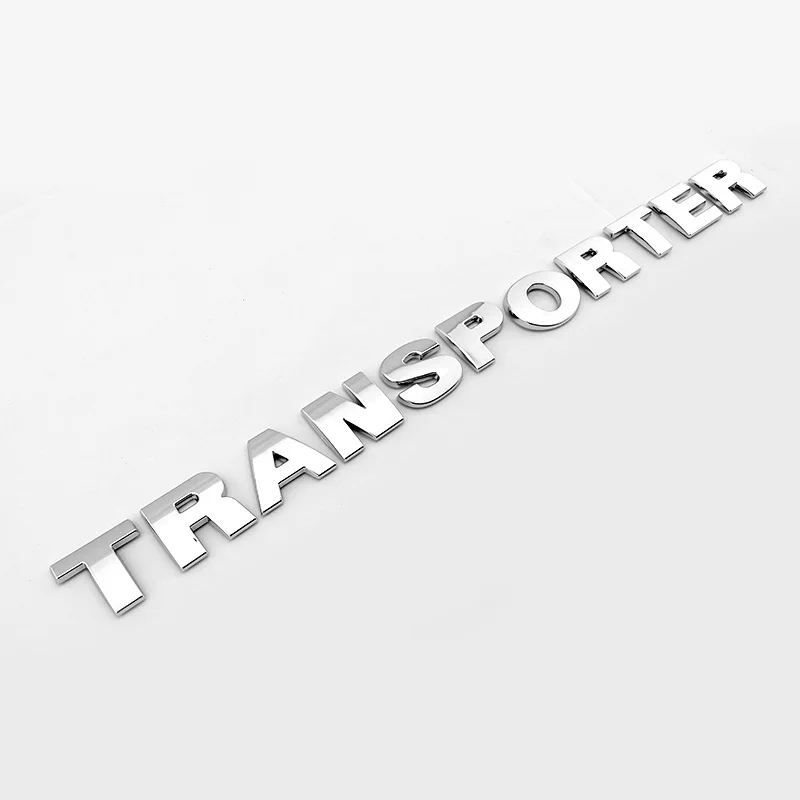 T4 Transporter Chrome Lettering Typing T6 Rear Boot Badge Emblems T5 Tailgate Logo Transporter