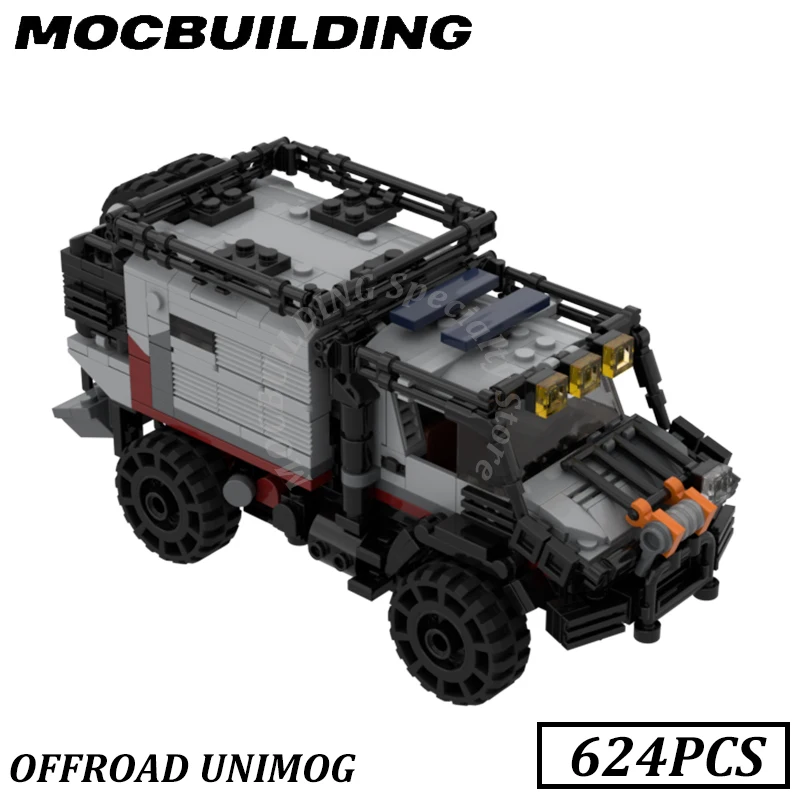 Off-Road Vehicle Unimog Car Model MOC Building Blocks Bricks Display Construction Toys Birthday Gifts Present