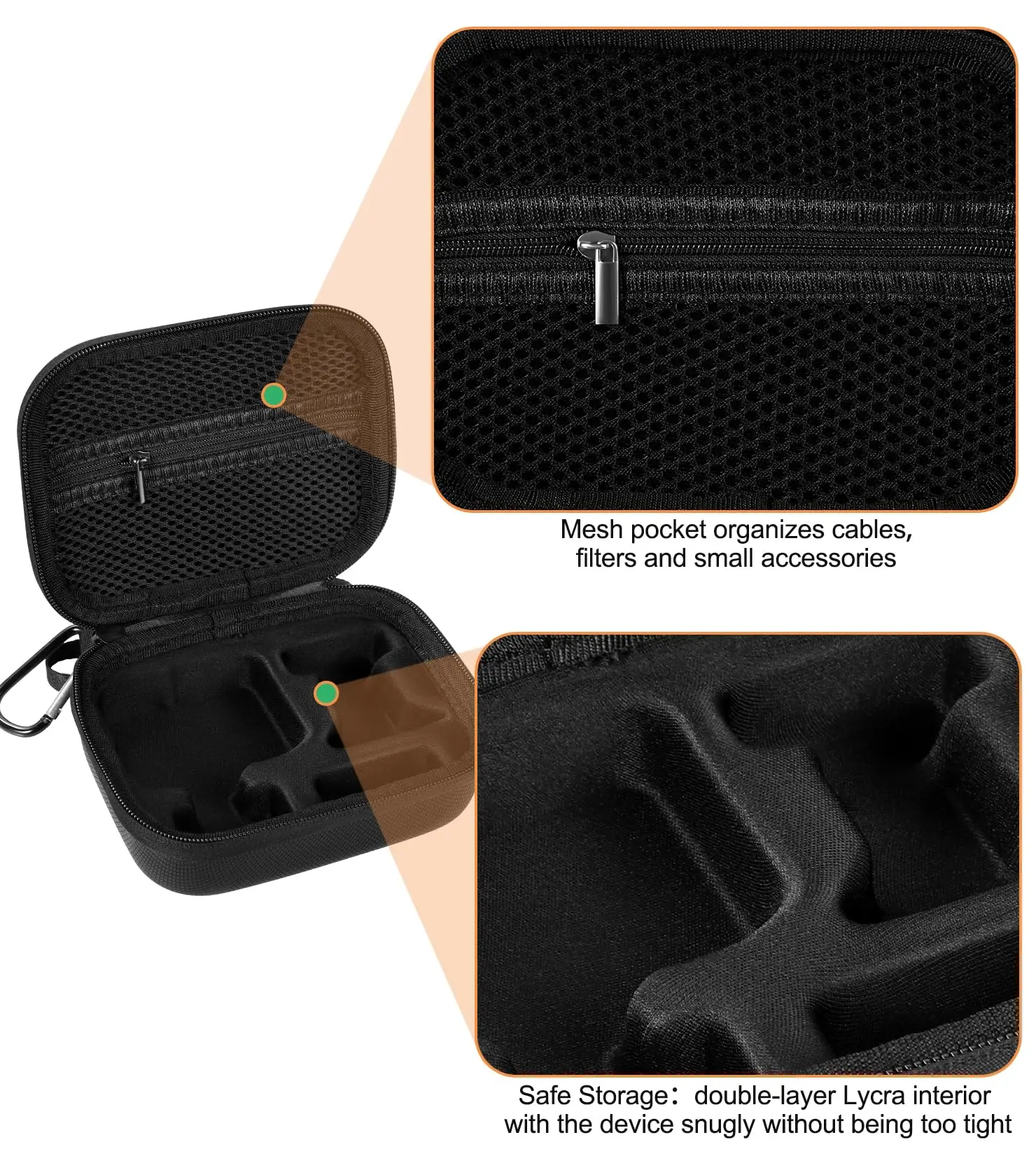 Custom EVA Case Travel Companion Camera Bag Hard Shell with Zipper Closure Lightweight Protective Pouch Eva Bags & Cases