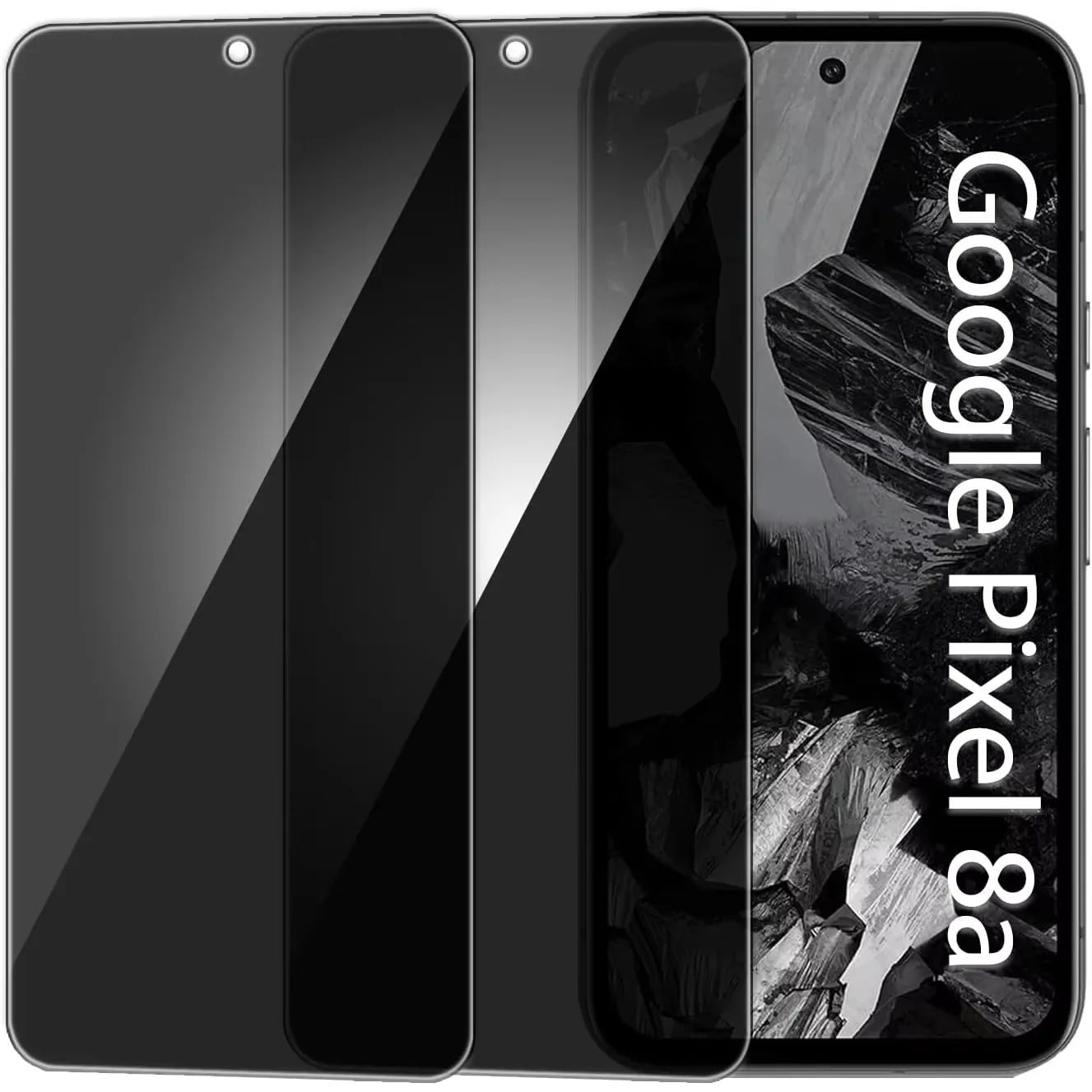 2 قطعة مكافحة التجسس الخصوصية 0.2 مللي متر 9H الزجاج المقسى فيلم ل جوجل بكسل 9A 8A 8 برو 8pro 6 6A 7 7A 5A 5G واقي للشاشة #2