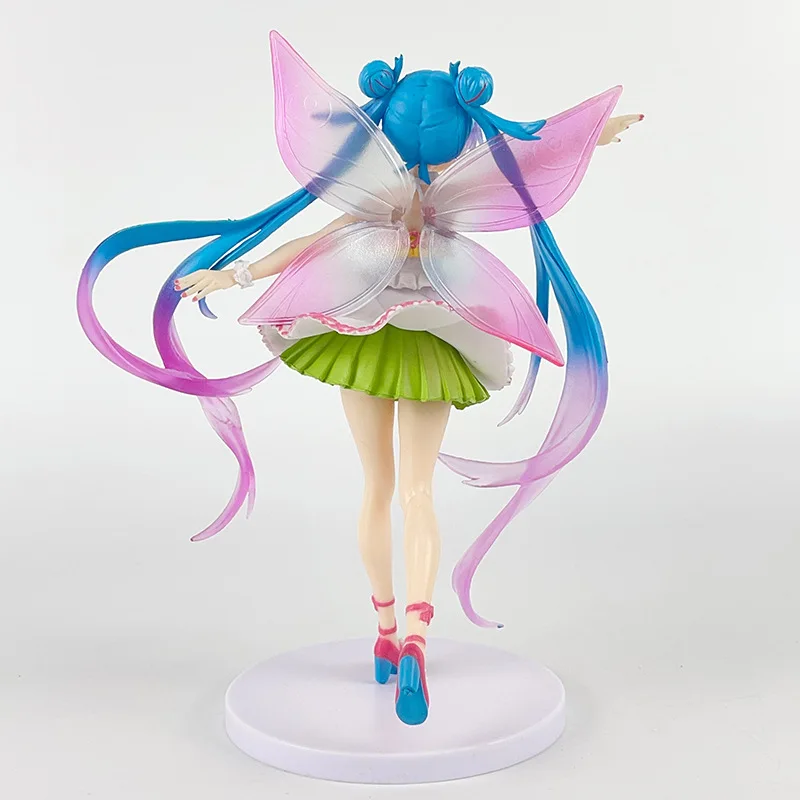 Hatsune ku Four Seasons Series Anime Action Figure, fur s Up Model Toy, Spring Spirit, Kawaii, PVC, 18cm, Gift Collection