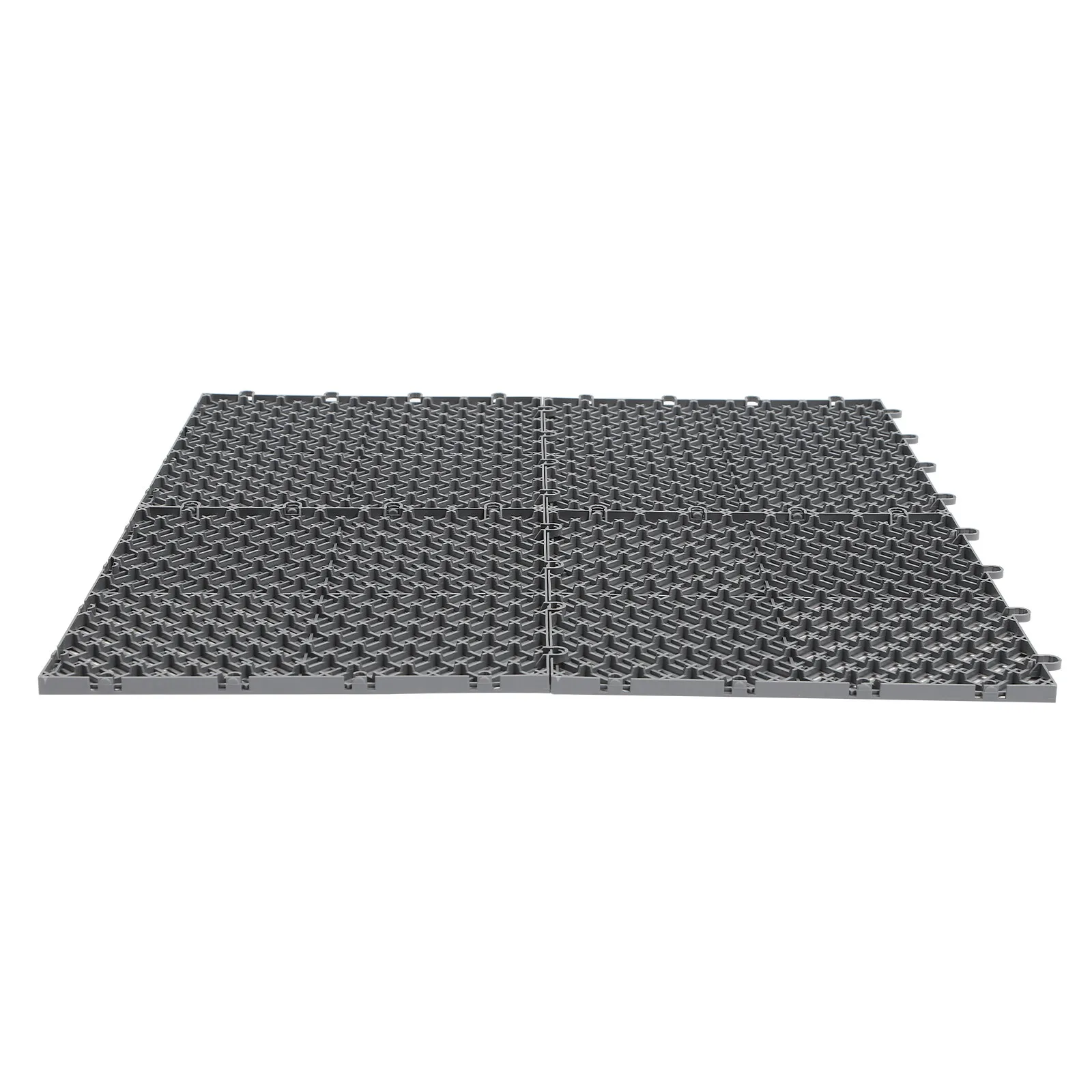 25PCS Tiles Interlocking Graphite Drainage Tiles 12x12x0.5 Inches Deck Tiles