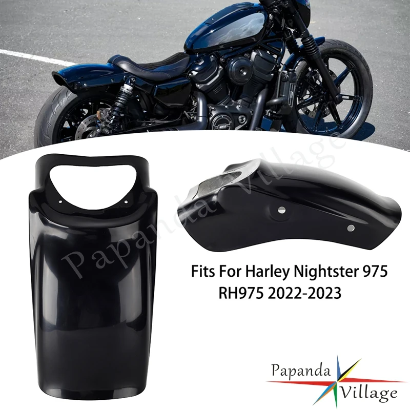 

For Harley Nightster 975 RH975 2022-2023 Black Rear Motorcycle Accessories Fender Mudguard Adventure Fender Forward Splash Guard