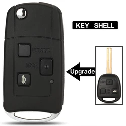 jingyuqin 3 BTN Upgrade Remote Flip Car Key Shell Cover For Toyota For Lexus ES RX LS GS IS200 RX300 ES300 LS400 GX460 Replace