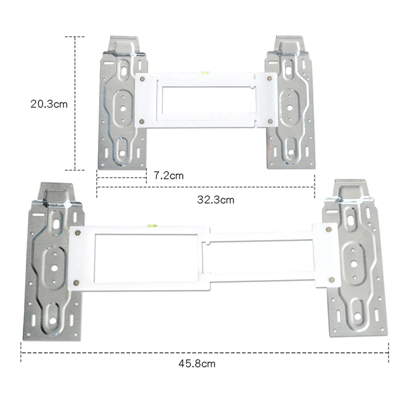 調整可能なユニバーサルウォールマウント,家庭用サポートブラケット,エアコン,レベルゲージ付き室内ユニット