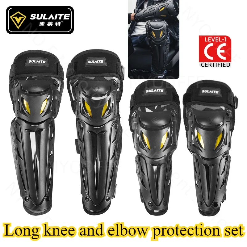 Motorcycle Knee Pads Windproof and Fall Proof Leg Guards Off-road Motorcycle Elbow Guards and Rider Equipment