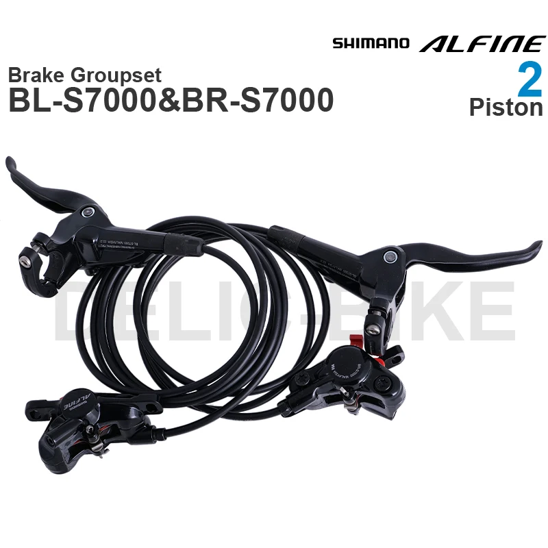 SHIMANO ALFINE S7000/S700 Hydraulic Brake groupset BL-S7000 Lever BR-S7000 2 piston Brake with  Pads for MTB Bike Original parts