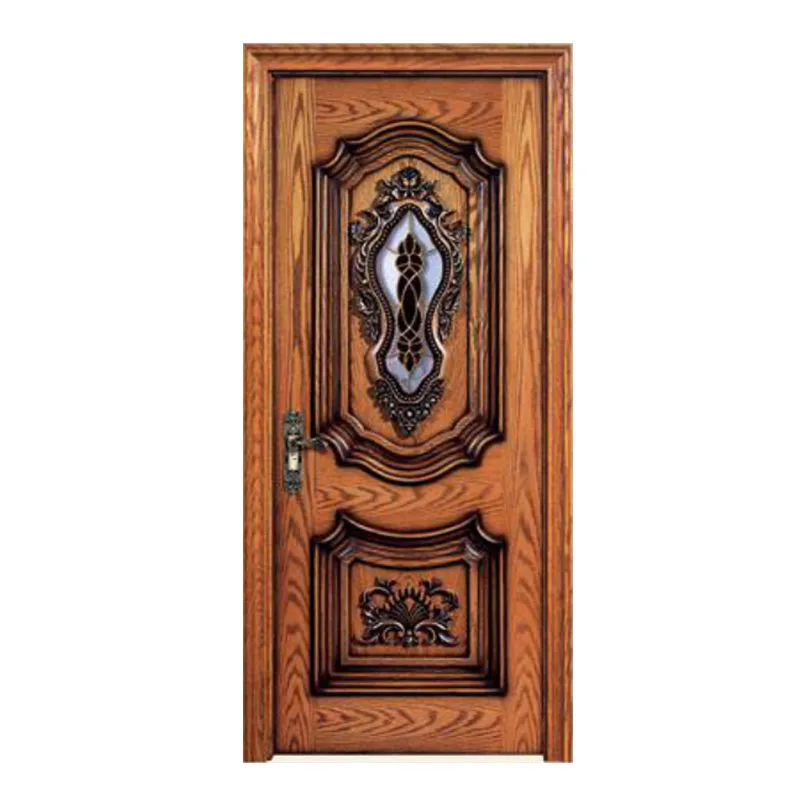 

Carved pure white oak wooden door Carved wooden door