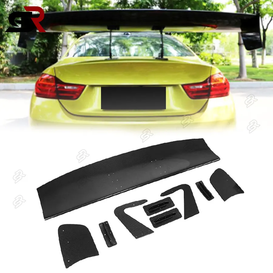 Suitable For Ford Focus Nissan GTR Mustang Toyota GT86 Subaru Carbon/ FRP Car Rear Trunk Wing Spoiler  All Sedan Coupe Big Barb