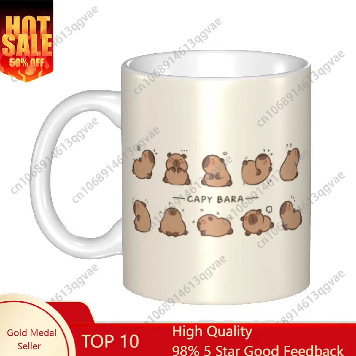 

Custom Personalized Capybara Mugs DIY Ceramic Milk Tea Coffee Cup