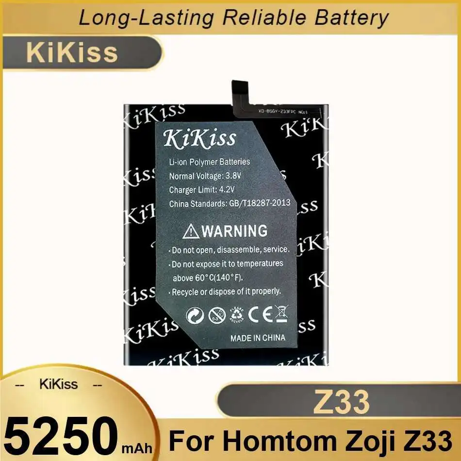 

High Performance For Homtom Zoji Z33 Long-Lasting 5250Mah Mobile Phone Battery